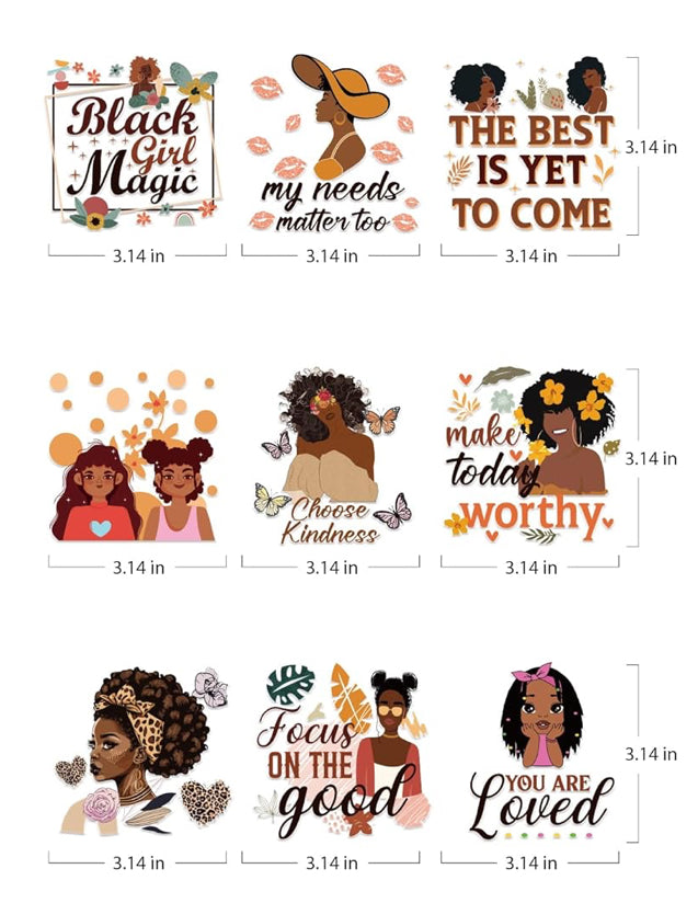 Black girl magic decals (assorted)