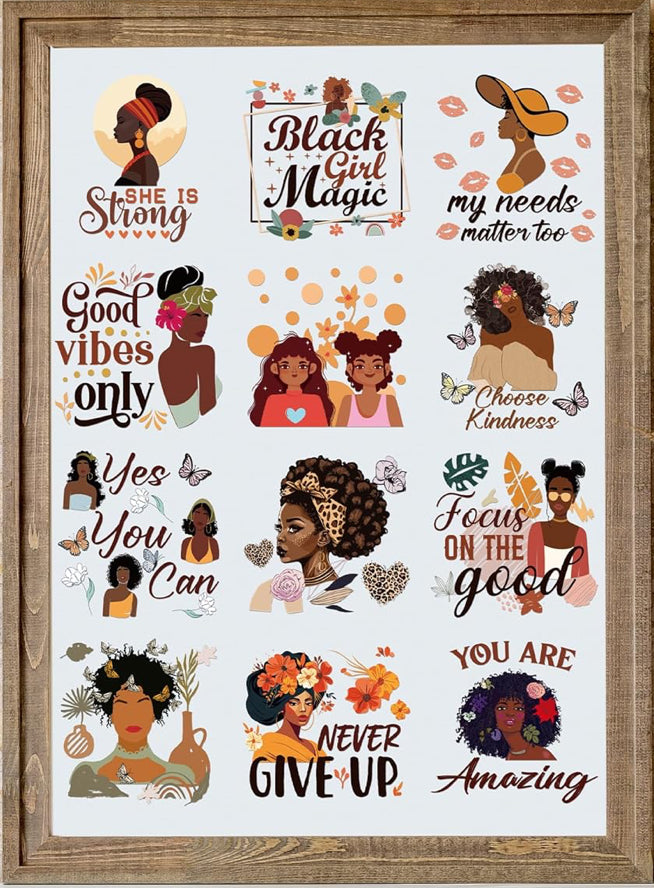 Black girl magic decals (assorted)