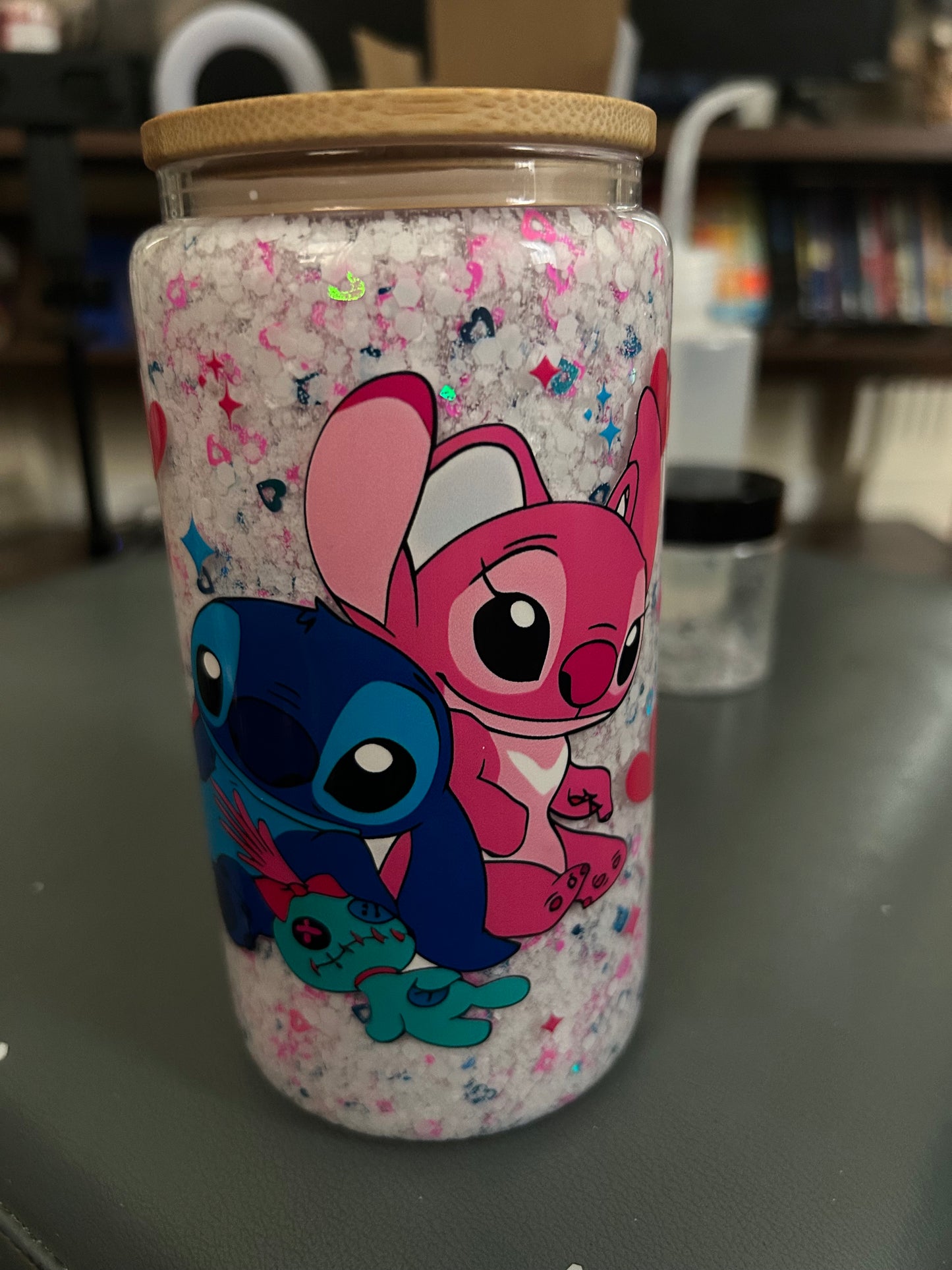 Snow globe w/ jelly lid