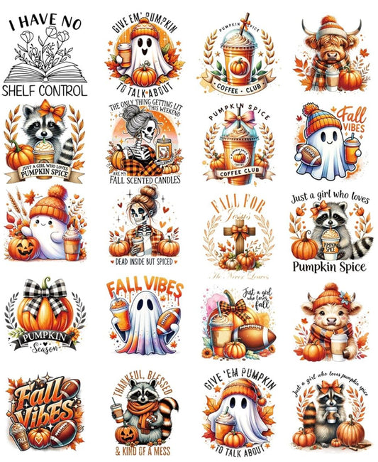 Fun fall decals (assorted)